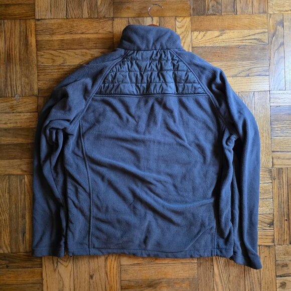 New Balance Men's Fleece Full Zip Jacket Zip Quilted L Large Gray - Picture 6 of 7